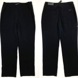 CHICO'S Black Label Black Wide Cuff Crop Pants - Chico's Size 000 (XS/0) NWT